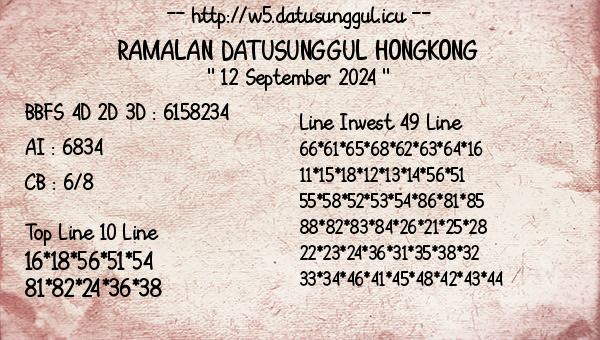 Prediksi Hongkong