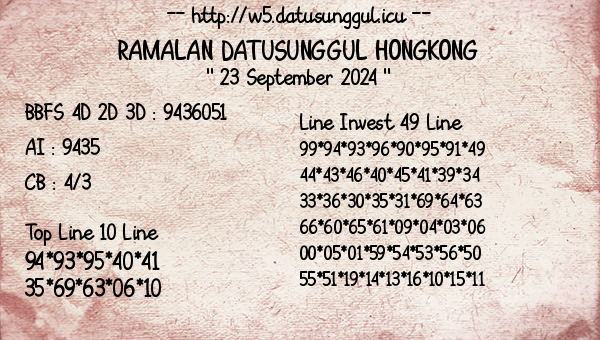 Prediksi Hongkong