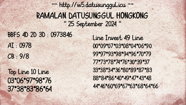 Prediksi Hongkong