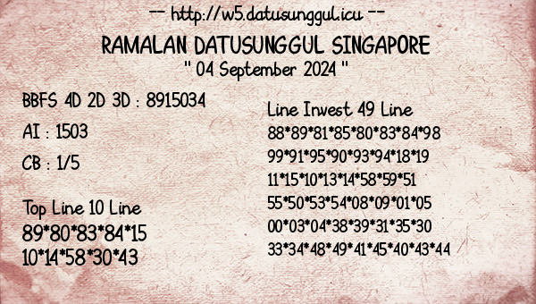 Prediksi Singapore