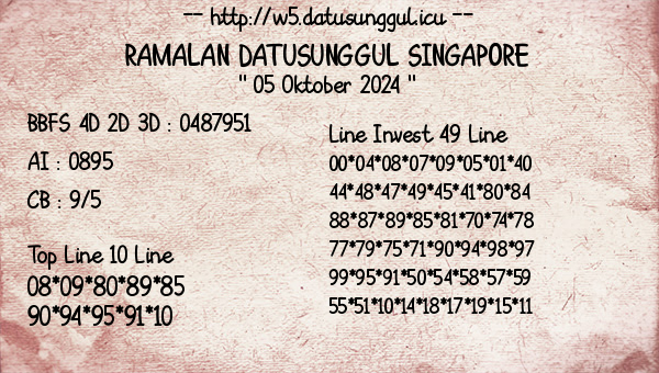 Prediksi Singapore