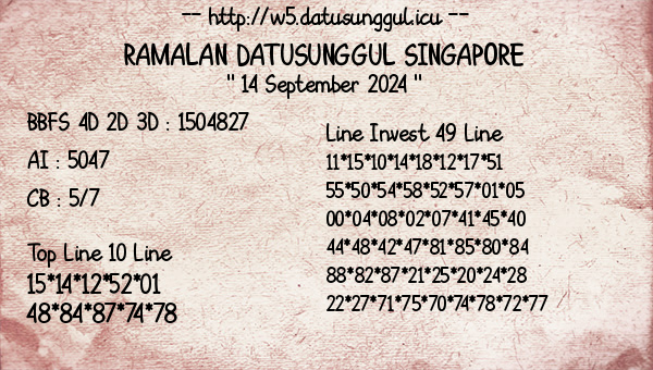 Prediksi Singapore