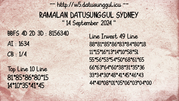 Prediksi Sydney